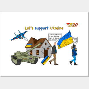 Let’s support Ukraine Posters and Art